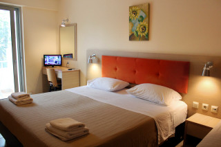 standard studio philoxenia hotel bed