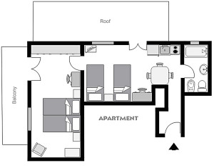 roof apartment plan